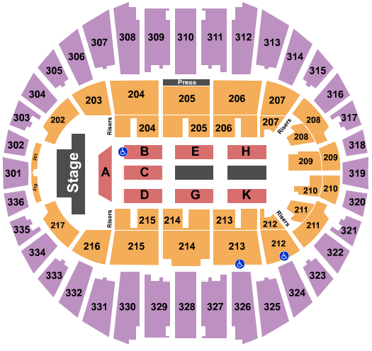 Arizona Veterans Memorial Coliseum Brett Eldredge Seating Chart